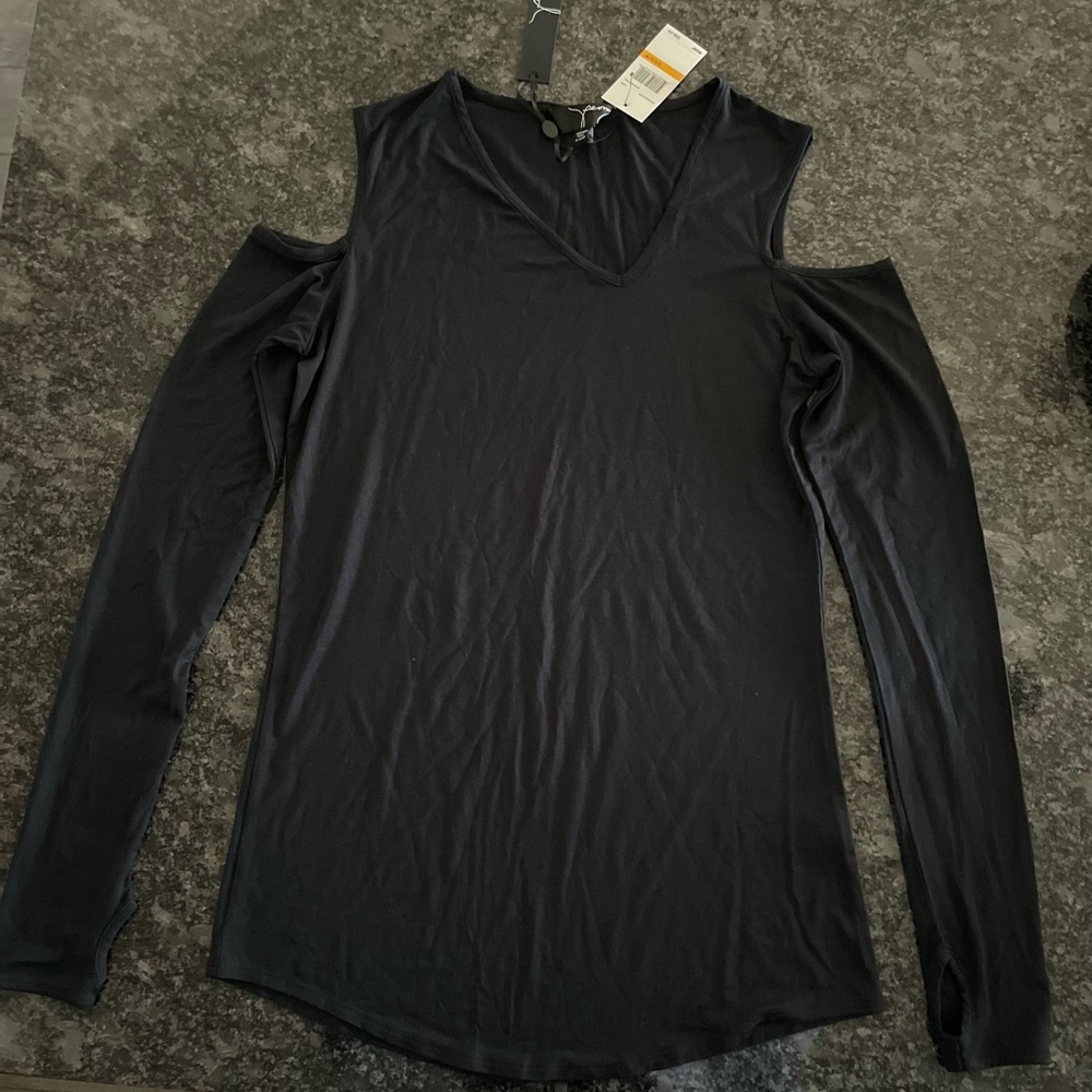 Cold Shoulder Top with Thumb Holes